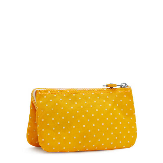 Kipling Creativity Large Printed Pouch Bags Soft Dot Yellow | CA 2098YX